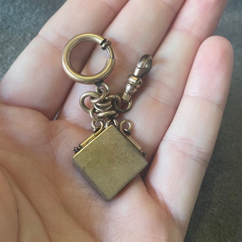 Victorian Gold Tone Locket and Pocket watch Components - Picture 8 of 8